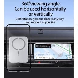 Magnetic Wireless Car Charger Air Vent Clip Phone Holder For Magsafe iPhone 17 16 15 14 13 12 Pro Max Fast Car Charging Stand