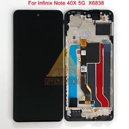 AMOLED Original For Infinix Note 40 Pro 4G X6850 5G X6851 LCD Note 40 Pro Plus X6851B Display Screen Frame For Note 40 X6853