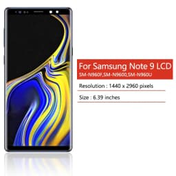 New Note9 LCD For Samsung Note9 LCD Display Touch Screen Digitizer Assembly For Samsung Note 9 N960F N960U N9600 LCD Frame