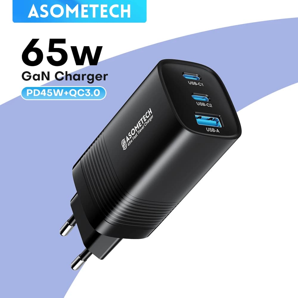 65W GaN USB C Charger PPS 45W PD QC 3.0 Type C Quick Charge For Samsung iPhone 15 14 13 Pro Phone MacBook Laptop Fast Chagers