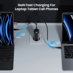 65W GaN USB C Charger PPS 45W PD QC 3.0 Type C Quick Charge For Samsung iPhone 15 14 13 Pro Phone MacBook Laptop Fast Chagers