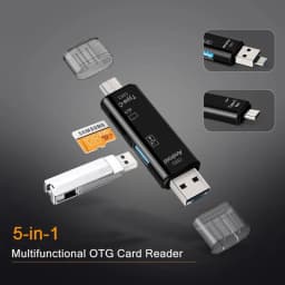 5 in 1 Type C Adapter Multifunction Usb Micro TF SD Memory Card Reader OTG For Mobile Phone Computer Smartphone Dock OTG Adapter