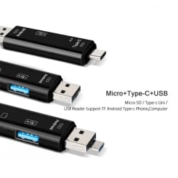 5 in 1 Type C Adapter Multifunction Usb Micro TF SD Memory Card Reader OTG For Mobile Phone Computer Smartphone Dock OTG Adapter