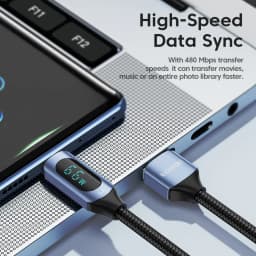 Toocki USB Type C Cable 66W Fast Charging Charger USB A to USB C Display Cable For iPhone 15 Xiaomi POCO F3 Realme Macbook iPad