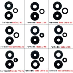 Rear Camera Lens For Xiaomi Redmi Note 13 12 11 Pro Plus 5G 4G Back Camera Glass Lens With Glue Adhesive Sticker