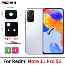 Rear Camera Lens For Xiaomi Redmi Note 13 12 11 Pro Plus 5G 4G Back Camera Glass Lens With Glue Adhesive Sticker