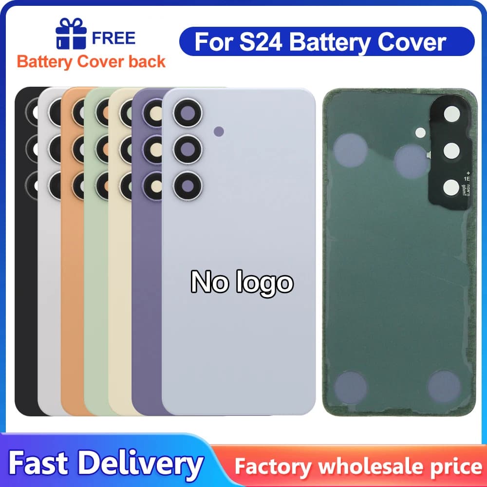 For Samsung S24 S 24 SM-S921B S921U 5G Battery Back Cover Rear Door Glass Panel Housing Case Replacement Parts And Camera Lens