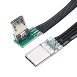 Flat Flexible Straight Up Down & Left & Right Angled 90 Degree MicroUSB to USBC Data Cable QXNF