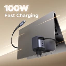 UGREEN 100W 65W 45W GaN Charger With Retractable USB C Cable PPS PD Fast Charger For Laptop Macbook Pro Tablet iPhone 18 Samsung