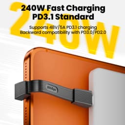 USB4.0 PD 240W Type-c to Type-c Portable Fast Charging Short Cable 80Gbps 8K@60Hz Video For iPhone15/16/17 Samsung 51MM/67MM