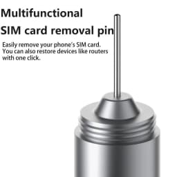 Mobile Phone Card Removal Aluminum Alloy Sim Card Tray Pin Eject Removal Tool 2-in-1 Cleaner Portable Keychain For Mobile Phones