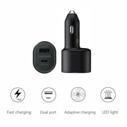 Original Samsung 45w Car Charger Type C PD Fast Charging Samsung S26 S25 S24 Ultra Plus S23 S22 FE A57 A55 Z Flip Z Fold 8 7 6 5