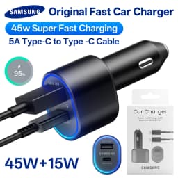 Original Samsung 45w Car Charger Type C PD Fast Charging Samsung S26 S25 S24 Ultra Plus S23 S22 FE A57 A55 Z Flip Z Fold 8 7 6 5