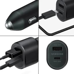 Original Samsung 45w Car Charger Type C PD Fast Charging Samsung S26 S25 S24 Ultra Plus S23 S22 FE A57 A55 Z Flip Z Fold 8 7 6 5