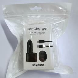 Original Samsung 45w Car Charger Type C PD Fast Charging Samsung S26 S25 S24 Ultra Plus S23 S22 FE A57 A55 Z Flip Z Fold 8 7 6 5