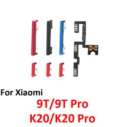 For Xiaomi Mi 9T Pro Phone New Power Volume Button On Off Up Down External Key Internal Flex Cable Parts For K20 Pro Black Blue