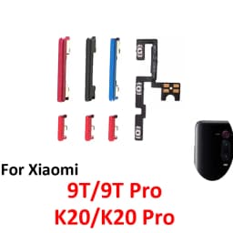 For Xiaomi Mi 9T Pro Phone New Power Volume Button On Off Up Down External Key Internal Flex Cable Parts For K20 Pro Black Blue
