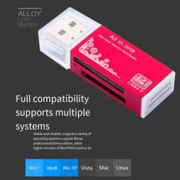 4In1 TF Micro SD M2 MS Memory Card Reader High Speed USB2.0 MMC Adapter Plug For Laptop Computer Desktop Pc Vehicle Speaker