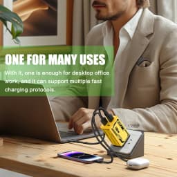 Lenovo 2USB 2Type-C Multi-Port Charger with Mech Pattern 5V 2A 12W Suitable for Apple and Android Phones UK EU US Charger