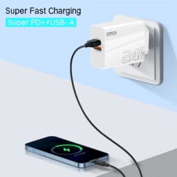240W GaN Charger Dual Port USB A Type C PD Fast Charging Adapter QC3.0 Wall Charger for iPhone Samsung Laptop Travel Adapter