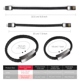 Portable Bracelet Fast Charging Cable Suitable for iPhone 11 12 13 14 Pro Max Samsung Huawei Xiaomi USB Micro Type-C Data Line
