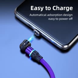 540 Degrees Rotate Magnetic USB C Cable 1M 2M 3M TYPE C Cable For Mobile Phone Magnet Charger Wire Cord For Huawei Xiaomi