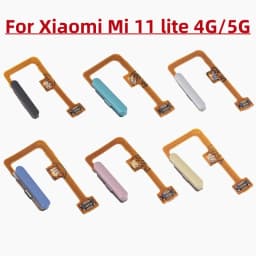 Fingerprint Sensor Flex Cable Replacement for Xiaomi Mi 11 Lite 4G/5G Power On Off Button Flex Cable