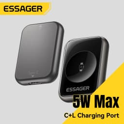 Essager Magnetic Wireless Watch Charger For iWatch S2-S11 Series SE Series Ultra Series 5W Portable Type-C/Lighting WatchCharger