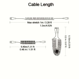 1PCS/3PCS USB to type c charging cable 5A Suitable for Xiaomi Redmi,Huawei, OPPO, vivo Realme mobile phone charger accessories