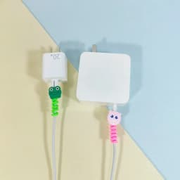 8 PCS Cartoon Silicone Charger Cable Protectors Mobile Phone Charger End Cord Charging Cable Winder