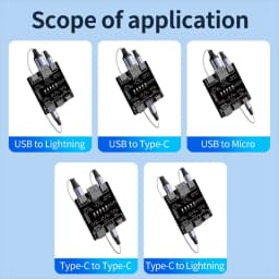 DT3 Data Cable Detection Board Type-C Micro USB C Cable Tester Short Circuit On Off Switching Diagnose Tool for iOS Android