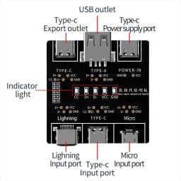 DT3 Data Cable Detection Board Type-C Micro USB C Cable Tester Short Circuit On Off Switching Diagnose Tool for iOS Android