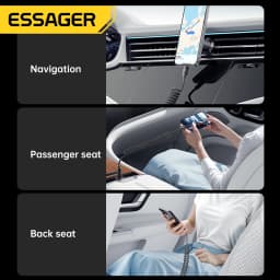 Essager Car Spring Type C Cable  For iPhone 17 16 15 Pro Xiaomi Samsung 100W PD Fast Charging For Macbook iPad Type C to C Cable