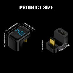 U Shape USB C To USB C Digital Display Adapter 140W Fast Charging Type C Male To C Female Extension Adapter 40Gbps Data Transfer