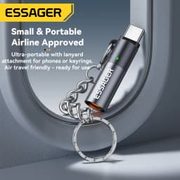 Essager USB-C Mini Lighter Tungsten Wire Blow-to-Ignite Safety for Air Travel No Flame Auto Shut-Off Typec Cigarette Lighter