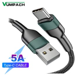 Vumpach USB Type C Cable Fast Charging Data Cord Charger Cable C for iPhone 15 Samsung S21 A51 Xiaomi Mi 10 Redmi Huawei Cable