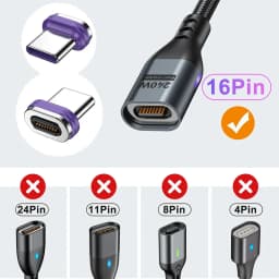 AUFU 3A Magnetic USB Charging Cable for Iphon Huawei Fast Charging Magnet Charger Micro USB For Xiaomi Samsung Mobile Phone Wire