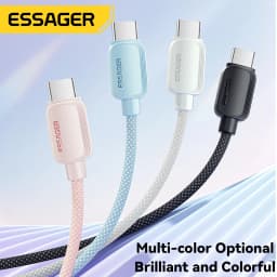 Essager 7A USB Type C Cable For Realme Huawei Mate60 100W PD Fast Charging Wire For Samsung Oneplus Xiaomi USB-A Charger Cable