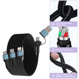 3 In 1 Fast Charging Cord For iPhone Huawei Micro USB Type C Charger Cable 1.2m Multi Usb Port Multiple Usb Charging Cord Line