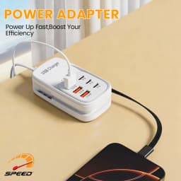 6 in 1 USB Power Strip PD Type C Fast Charging Phone Power Adapter For iPhone Samsung Xiaomi EU/US/UK Plug Wall Charger Socket