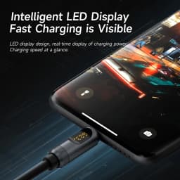 Hagibis USB C Cable with LED Display Type C to C Fast Charger Cable PD 240W Silicone Charging Cord for iPhone 17 Macbook Pro Air