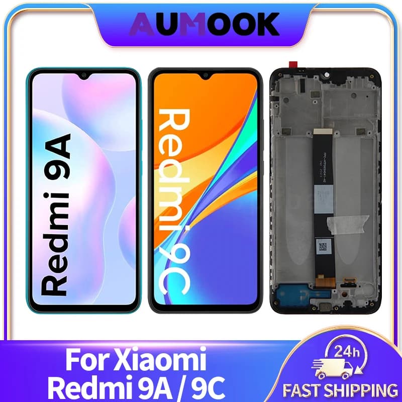 6.53" IPS LCD For Xiaomi Redmi 9A 9C LCD Display Touch Screen Digitizer Assembly M2006C3LG M2006C3MG LCD Replacement Parts