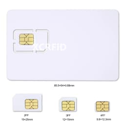 Intelligent Progarmmable Blank LTE USIM 4G Card WCDMA GSM Blank Mini Nano Micro 2FF 3FF 4FF SIM Writable For Telecom Operator
