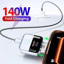 140W Intelligent Fully Charged Auto Separator Digital Display Power Off Overcharge Protection Charger Adapter USB C Disconnector