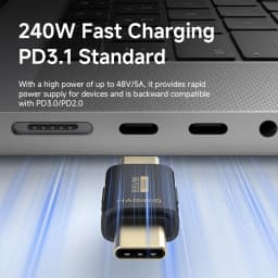 Hagibis USB C Adapter USB A to USB C Male to Male Converter Charging Connector for IPhone17 Pro Laptop SSD Power Bank Earphone