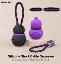 240W Magnetic Short Cable 0.16m with Cable Organizer Fast Charging Data Transfer for Xiaomi /UGREEN/HUAWEI/Powerbank
