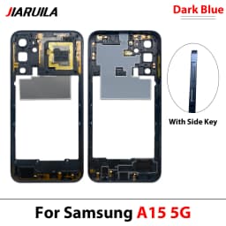 NEW For Samsung A15 4G A155 A15 5G A156 Middle Frame Housing Frame Panel Rear Housing Case Panel Replacement Part