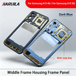 NEW For Samsung A15 4G A155 A15 5G A156 Middle Frame Housing Frame Panel Rear Housing Case Panel Replacement Part