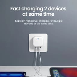Olaf 40W USB C Charger Fast Charging Dual PD Type C Charger QC 3.0 Quick Charger Adapter For iPhone 16 15 Xiaomi Sumsung Huawei