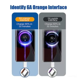 Original USB Charger For Xiaomi Redmi POCO ONEPLUS OPPO VIVO SAMSUNG HUAWEI IPHONE 67W Fast Charging Type-C Cable Phone Adapter